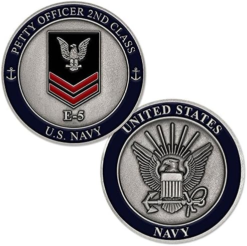 Službenik američke mornarice sitnice 2. klase E-5 Challenge Coin