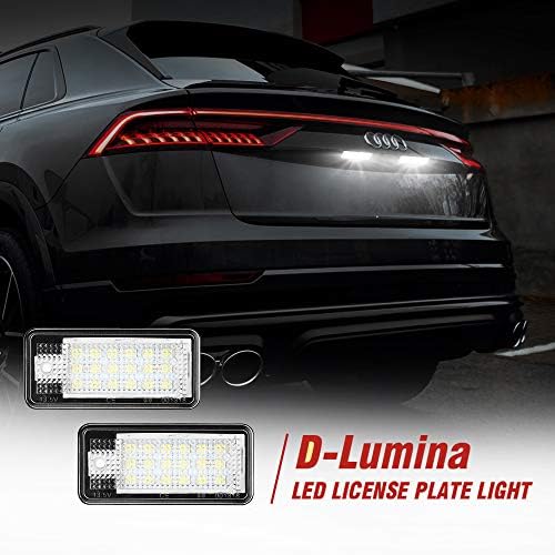 Osvjetljenje registarske pločice D-Lumina Zamjena za osvjetljenje registarske oznake za Audi Q7 A3 S3 A4 S4 A6 C6 S6 S8 A8 Rs4 Rs6
