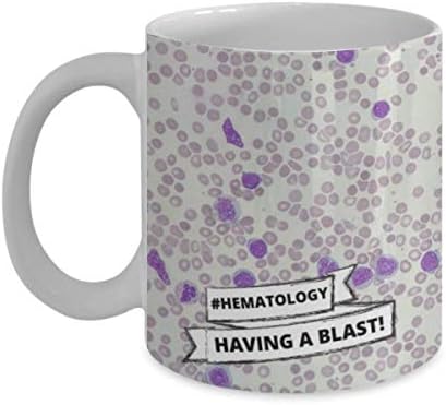 Smiješna šalica za kavu za hematologe, znanstvena šalica, čajna šalica za laboratorijske tehničare, hematološka mikroskopija, suvenir