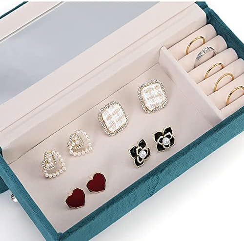 Lacheia Mali nakit kutija Mini nakit za putovanje prijenosne kutije za organizatore za narukvice za prstenove narukvice, kreativni