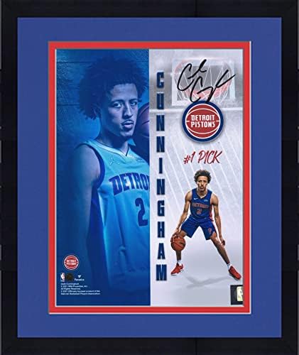 Uokvireni Cade Cunningham Detroit Pistons Autografirani 8 x 10 fotografija Rookie Photoshoot - Autografirane NBA fotografije