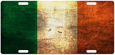 Brza usluga dizajnira Irsku zastavu prilagođenu registarsku tablicu irski amblem prljava verzija