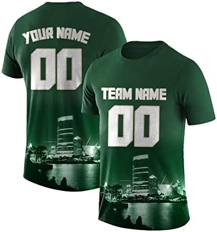 Košulje košarke Custom City Night obožavatelji Sport Sport Poklon Dodaj broj Ime Personalizirane košulje za muškarce Mladi