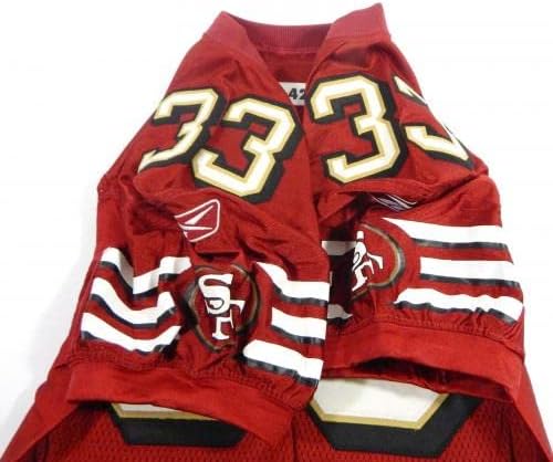 2005. San Francisco 49ers Tony Parrish 33 Igra izdana Red Jersey 42 DP37139 - Nepotpisana NFL igra korištena dresova