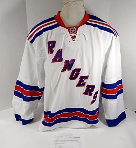 New York Rangers prazna igra izdala je bijeli dres reebok 58 dp40473 - igra korištena NHL dresova