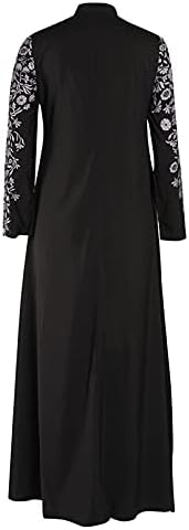 Plus-size haljina za žene, ženska muslimanska kaftan Arapska Jilbab Abai Islamska Maksi haljina s čipkastim šavom, $ 5- $ 5