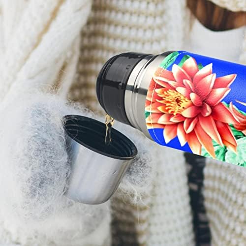 Nehrđajući čelik kožni vakuum izolirani cvjetovi cvjetovi termos boca za vodu za vruća i hladna pića djeca odrasli 16 oz