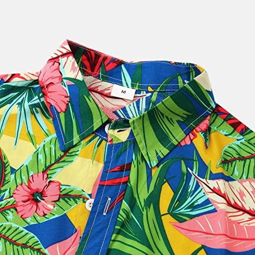 2023. Novo muško ljetno havajsko tiskano odijelo dvodijelni kratki rukav skretanje košulje s ovratnikom džep kratke hlače muškarci