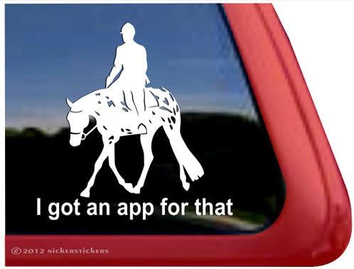 Dobio sam aplikaciju za onu ~ Appaloosa konja prikolica vinil naljepnica naljepnice prozora