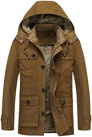 XZHDD Zimski kaput za muške, plus baršunasti zadebljani flis na otvorenom za patentni zatvarač, jakni s patentnim zatvaračem, jakni