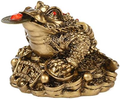 Ofportble Home Decor Doma Dekor Money Frog Statup Feng Shui Wealth Fortune Toad Figurice Tabletop Dekorativni ukrasi Poklon za uredske