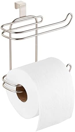 viseći držač toaletnog papira iznad spremnika dozator role toaletnog papira-za pohranu u kupaonici-drži 2 role toaletnih maramica-štedi