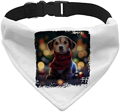 Najbolji božićni ovratnik za kućne ljubimce - praznični tematski ovratnik - slatka grafička psa bandana - xl