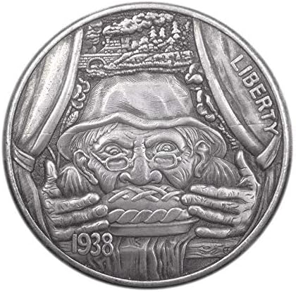 Utiskivana 1938. američka pita Thief Creative Wanderer Coin Commemorative Calcem Collection 178Coin Zbirka Komemorativna kovanica