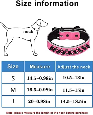 Serijoars Podesivi originalni kožni ogrlice za pse za male srednje velike kućne ljubimce/pit bull/buldog/pugs/hasky