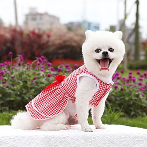 Ljetne haljine za pse mali jesenski luk proljetni čvor kućni ljubimac ljetna suknja mačka mačka isporučuje vjenčane trake za kućne