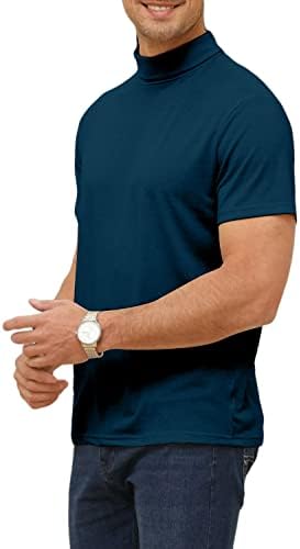 Angbater modni muški majica kratkih rukava s kratkim rukavima Osnovna tanka košuljasta donja marka Undershirt Čvrsta boja pulover majice