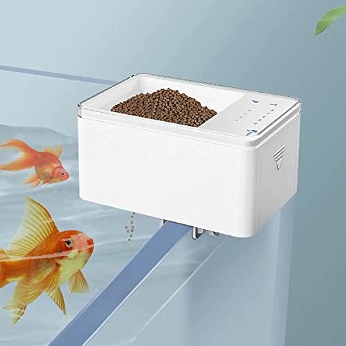 HXSCOO MINI Automatska hranilica za ribu za spremnik za ribu i akvarij, automatski dozator automatske hrane za automatsko ribe, baterija