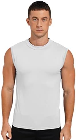 iiniim mišićni tenkovi za muškarce Ljetne majice bez rukava rugalica kornjača pod kosicama pulover toplinski vrhovi