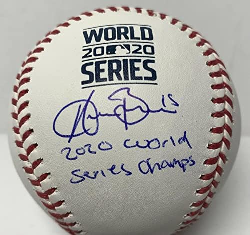 Austin Barnes potpisao je Major League Baseball 2020 World Series Champs PSA 9A50170 - Autografirani bejzbol
