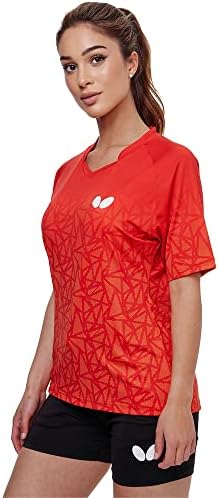 Leptir ženska majica Higo Lady, standardna, atletička, majica za stolni tenis - antracit ili crvena