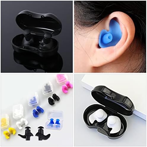 Podrebe Sport Sport ušice smanjuju zvuk čepovi ušiju 3 para silikonskih plivanja ušnih čepova za uši za uši za višekratnu upotrebu