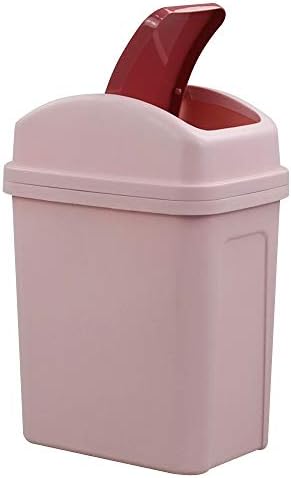 Plastična kanta za smeće od 3 galona, kuhinjska kanta za smeće s preklopnim poklopcem, ružičasta