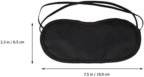 Coheali 20pcs elastična maska ​​za oči spavanje zasjenjenja očnog poklopca Pokrov za oči višenamjenski flaster za oči （crno）