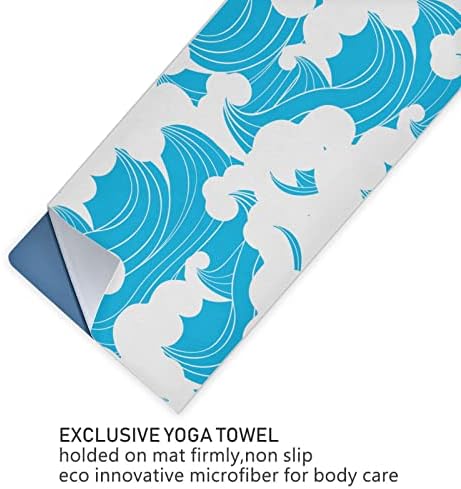 Augesterna joga pokrivač valovi-pacifički-ocean ručnik za ručnik joge ručnika ručnik