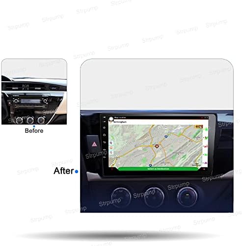 10.1 '' 4+64GB Android 10 u Dash Car Stereo Radio prikladna za Toyota Corolla 2014 ~ Glavna jedinica GPS Navigacija CarPlay Android