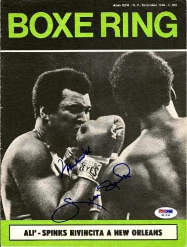 Naslovnica časopisa s autogramom Muhammad Ali i Leon Spinks MP/MPN MPN01556-boksački časopisi s autogramima