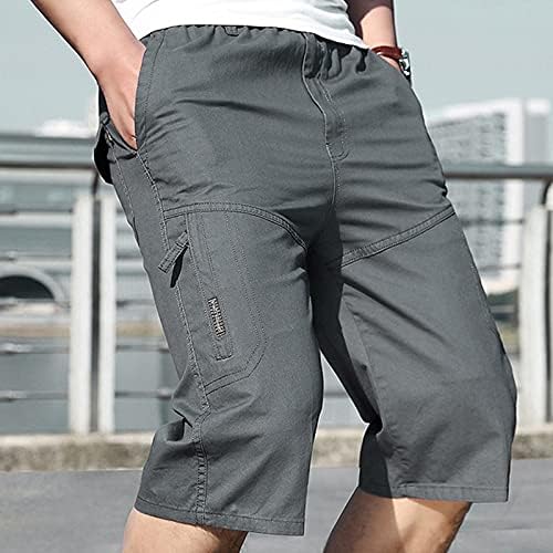 YMOSRH muške kratke hlače Summer Casual Fitness Bodybuilding Solid Color Pocket Sports Choret hlače hlače muškarci