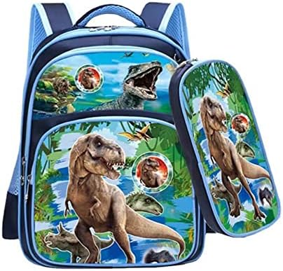 1 dječji putni ruksak s dinosaurima, komplet za dječake i djevojčice, Slatka školska torba za malu djecu, predškolska torba s olovkom