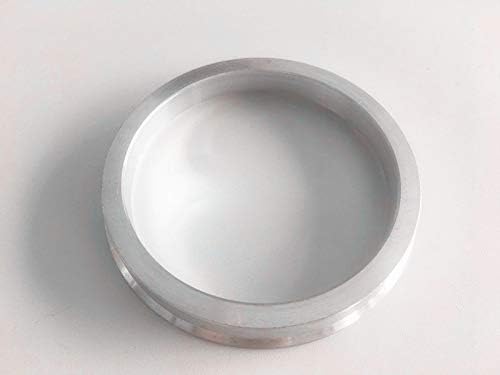 NB-AERO 4PC srebrni aluminijski hubarići od 74,1 mm do 71,5 mm | Hubcentrični središnji prsten od 71,5 mm do 74,1 mm za mnoge Porsche