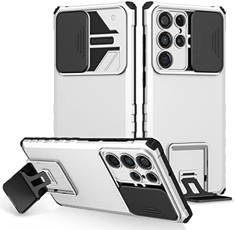 Telefonska zaštitna futrola silikonska kolica za kickstand Kompatibilno kompatibilno sa Samsung Galaxy S22, [3 načina stajanja] Okomiti