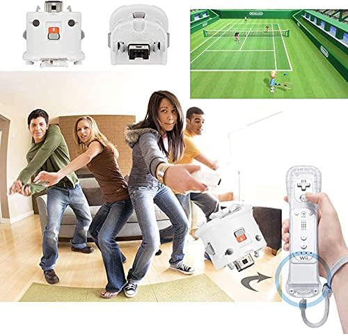 Techken 2 PCS Motion Plus adapteri za Wii, vanjsko kretanje plus senzor za Wii daljinski upravljač