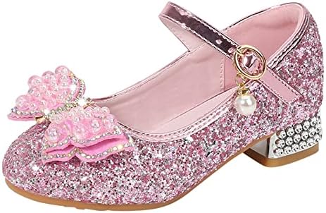 Maličja mala djeca djevojke haljine crpke sjajne šljokice princeza Bowknot niske potpetice zabave plesne cipele ljetne sandale za dječaka