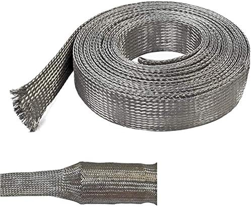 Bakreno-metalna pletenica od bumbara s fleksibilnom elektromagnetskom zaštitnom žičanom mrežom duljine 1 m, 2,5 kvadratnih mm: 51 mm