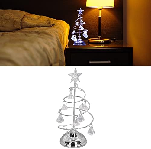 LED kristalno božićno drvce, božićno pozlaćeno željezo LED Osvijetljeni kristalni božićno drvce kristalni stol ukras noćno svjetlo,