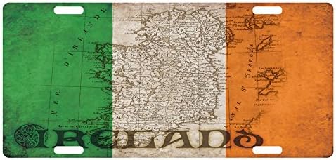 Brzi servisi dizajniraju Irsku zastavu prilagođenu registarsku tablicu irsku verziju emblema karte