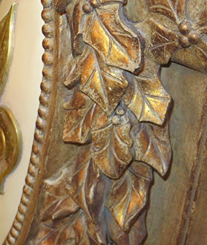 Moj lažni dom ukrašeno zlato fleur de lis držač drveća | Božićni božićni urn stoji europski stari svijet