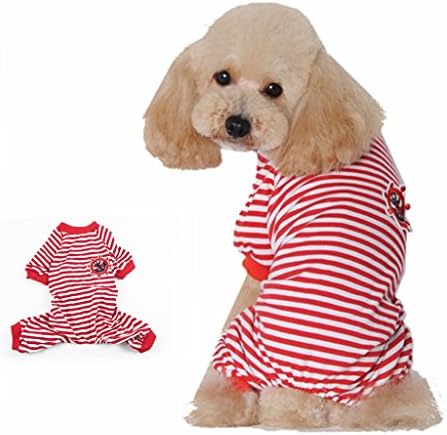 Leowow ® Dog Stripe odjeća za psa pidžama kombinezon košulja