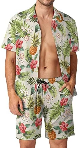 2023. Nova muška ljetna moda slobodno vrijeme na Havajima, morska odmor, digitalna 3D tiskana košulja s kratkim rukavima kratke hlače