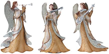 Deco flair miješani metalni anđeo set, 3 komada