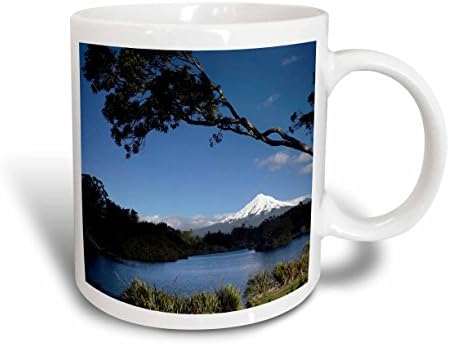 3Drose Mug_73739_1 Jezero Mangamahoe, Mt Taranaki, Sjeverni otok, Novi Zeland -Au02 DWA5005 - David Wall Ceramic Cug, 11 oz, multicolor