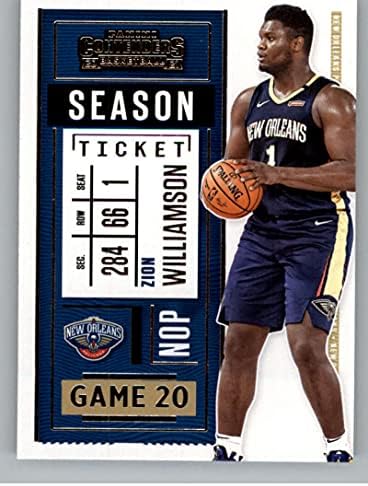 2020-21 Panini natjecatelji sezonske karte 58 Zion Williamson New Orleans Pelicans NBA košarkaška karta