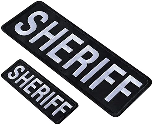 Šerifski izvezeni zakrpe Kuka i petlja, izdržljiva policijska flastera za taktički prsluk, jaknu, nosač, šešir, jedan mali i jedna