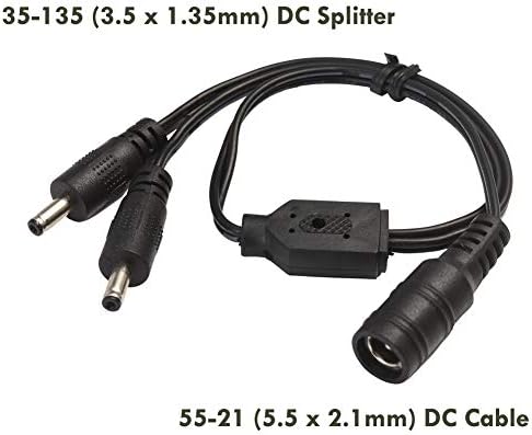 Lvyinyin UL Adapter za napajanje američkog zida za LED svjetla, 120 V AC do 12V DC 2A, 24 vata, 5521 kabel s prekidačem za uključivanje/isključivanje,