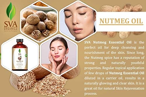 SVA esencijalno ulje Mutmega 4 oz Premium terapijski stupanj čisto prirodno nerazrijeđeno ulje s kapinom za kožu, aromaterapiju
