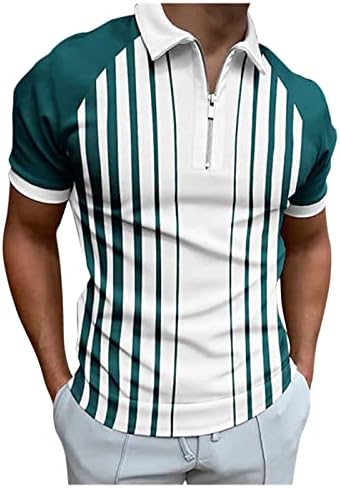 Peqaq Men Summer 3d tiskana ležerna bluza kratki zatvarač kratkih rukava majica majica